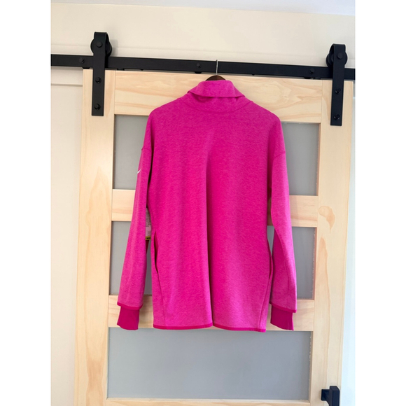 Nike Women’s Pink Funnel Neck Pullover Sweatshirt Medium NWT $85 - Picture 3 of 9